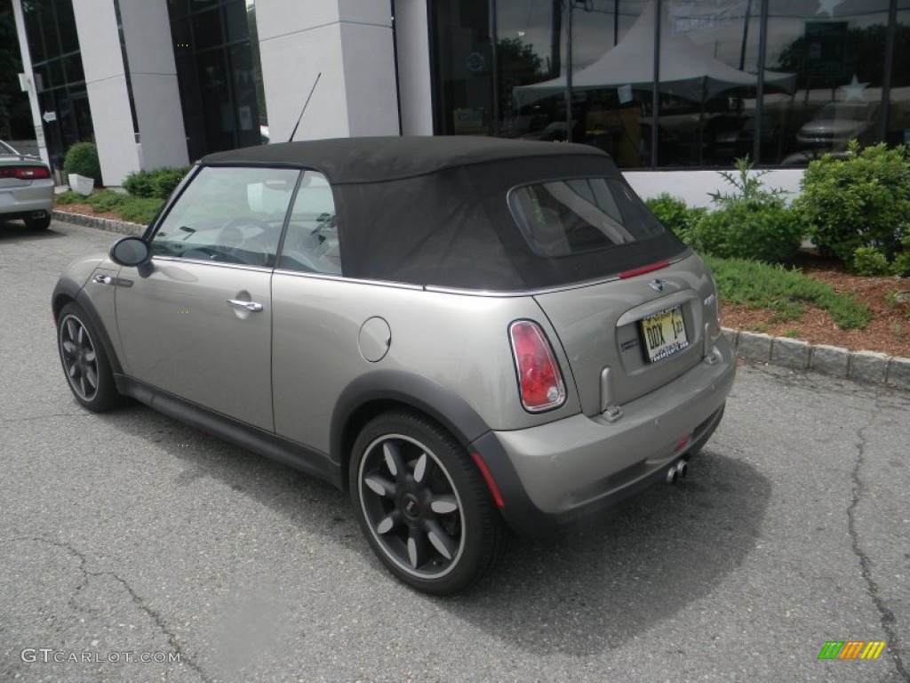 2007 Cooper S Convertible Sidewalk Edition - Sparkling Silver Metallic / Lounge Malt Brown photo #3