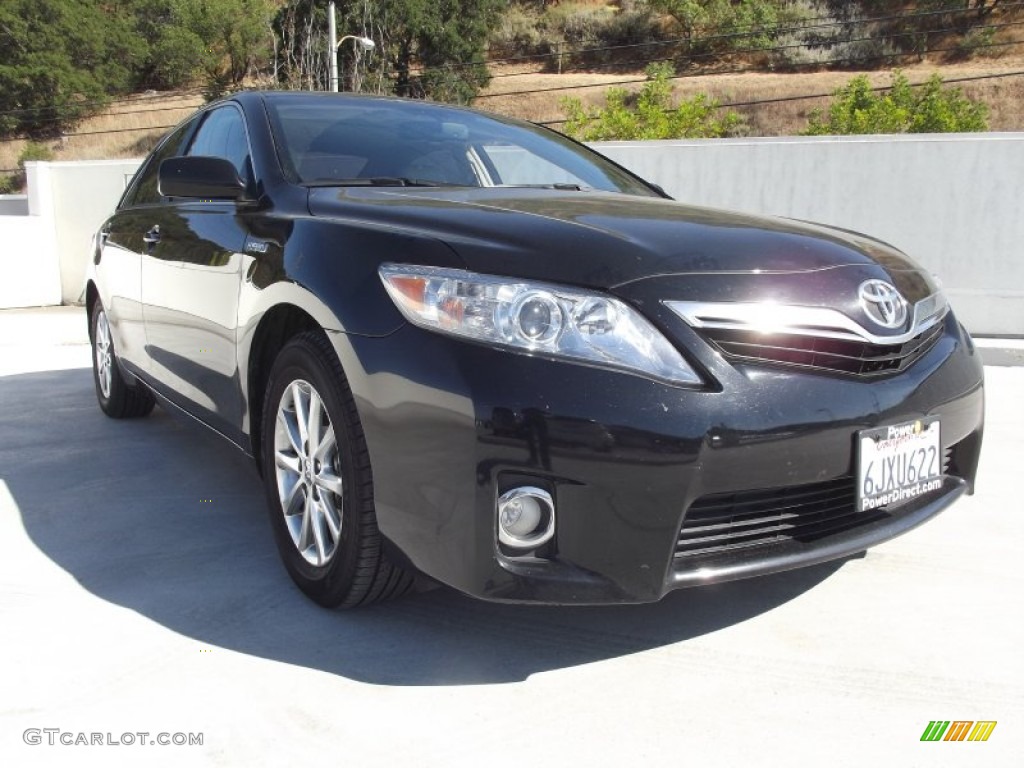 2010 Camry Hybrid - Black / Ash Gray photo #1