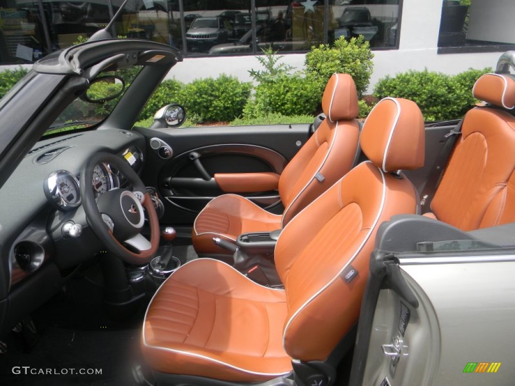 2007 Cooper S Convertible Sidewalk Edition - Sparkling Silver Metallic / Lounge Malt Brown photo #5