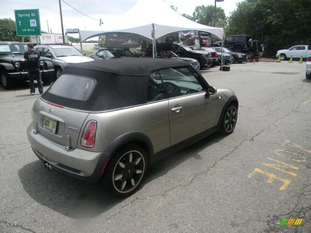 2007 Cooper S Convertible Sidewalk Edition - Sparkling Silver Metallic / Lounge Malt Brown photo #9