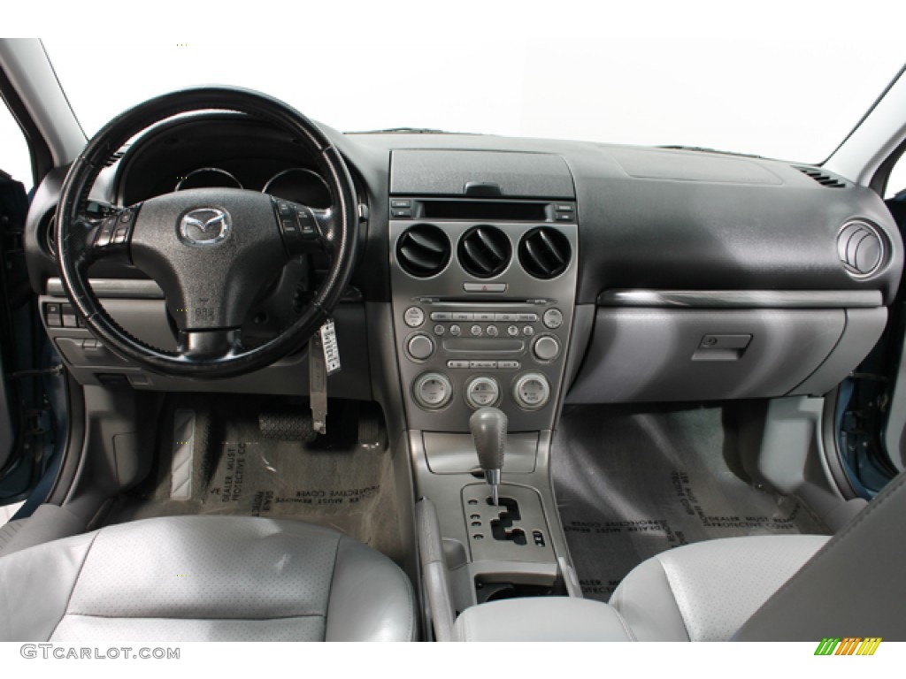 2004 Mazda MAZDA6 s Sport Wagon Gray Dashboard Photo #66585477