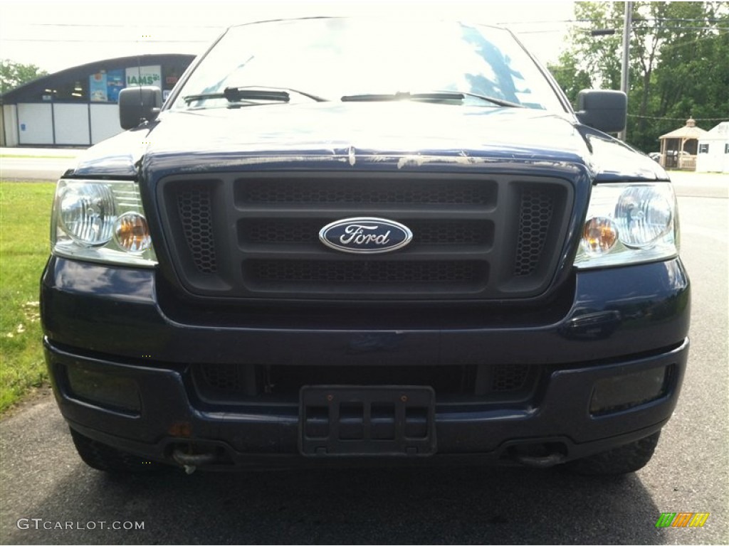 2004 F150 FX4 SuperCab 4x4 - True Blue Metallic / Black/Medium Flint photo #4