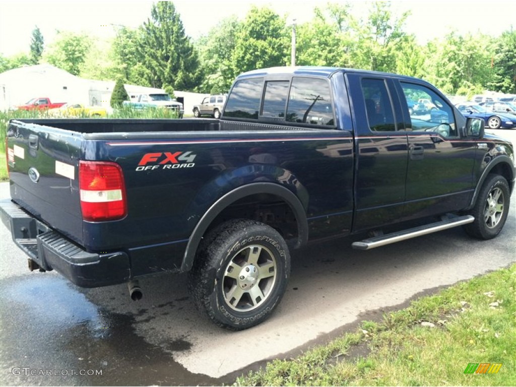 2004 F150 FX4 SuperCab 4x4 - True Blue Metallic / Black/Medium Flint photo #5