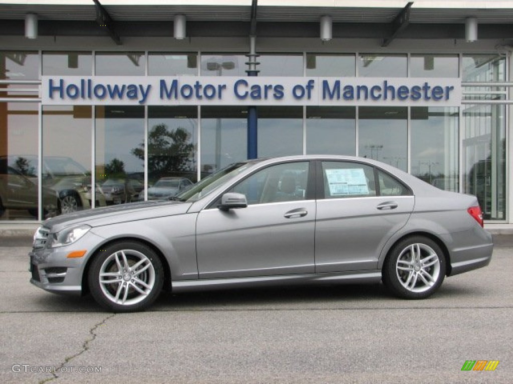 2012 C 300 Sport 4Matic - Palladium Silver Metallic / Almond Beige/Mocha photo #1