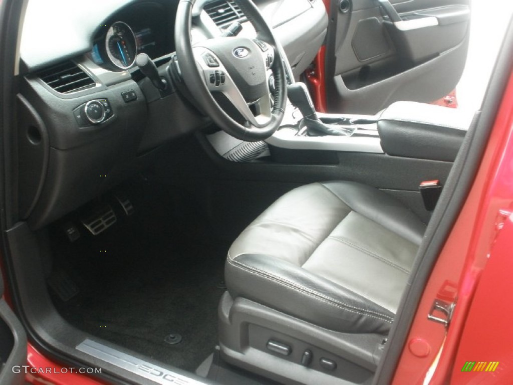 Charcoal Black/Silver Smoke Metallic Interior 2012 Ford Edge Sport Photo #66586925