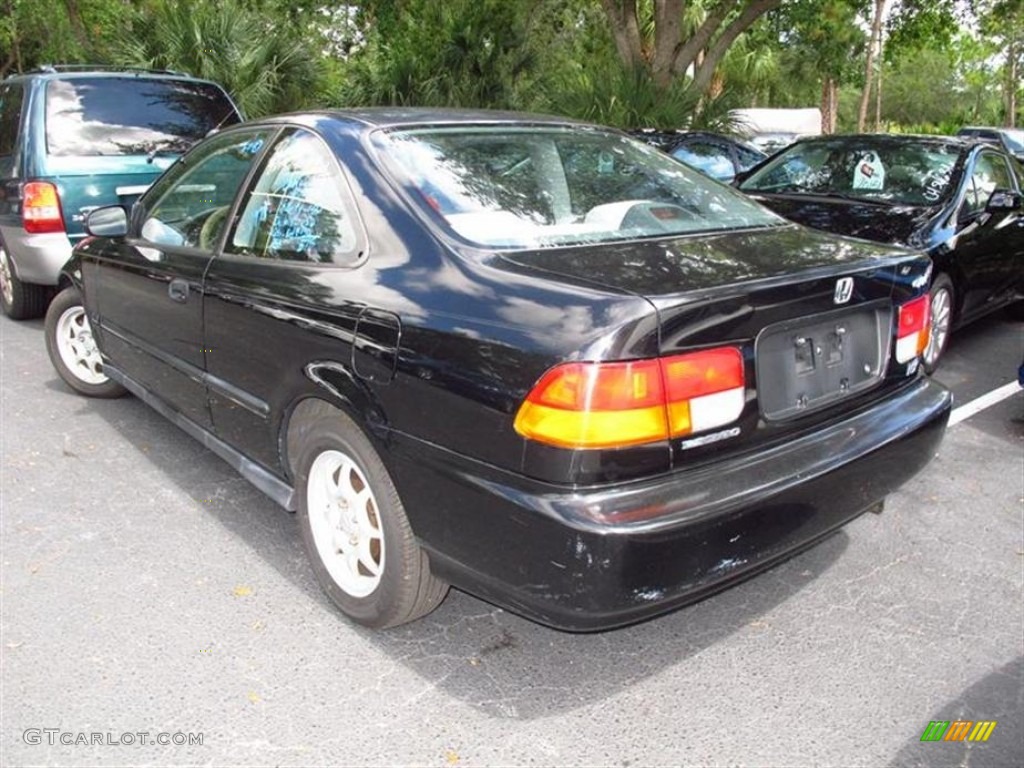1997 Civic HX Coupe - Black Pearl Metallic / Gray photo #3
