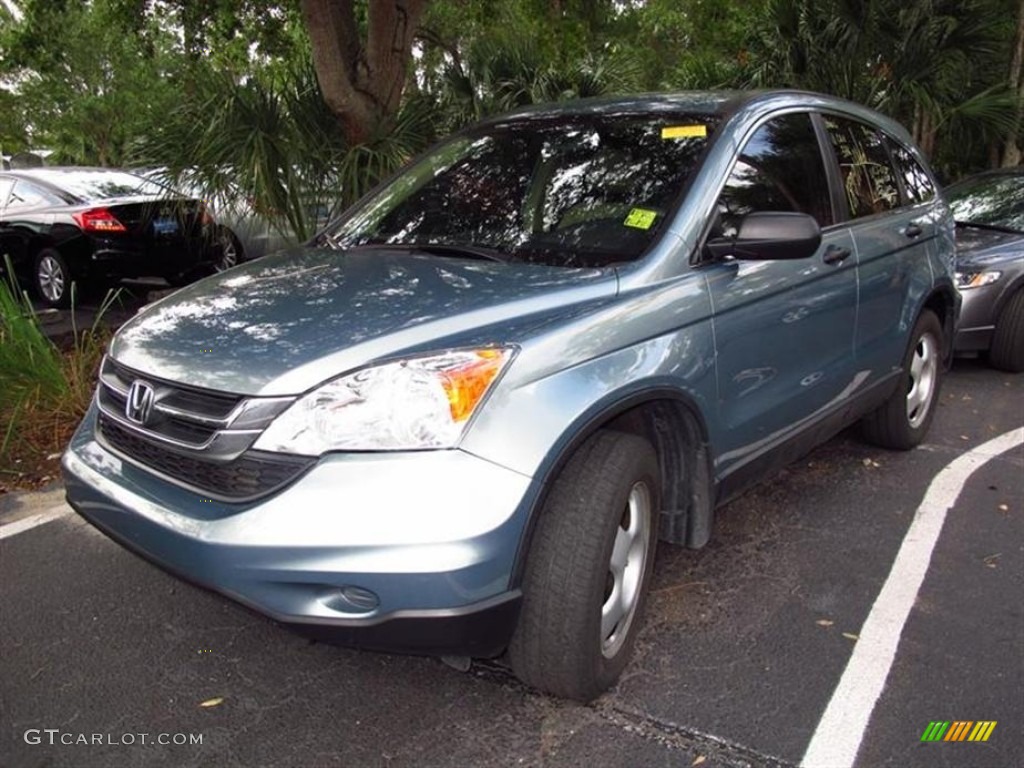 2011 CR-V LX - Glacier Blue Metallic / Ivory photo #4