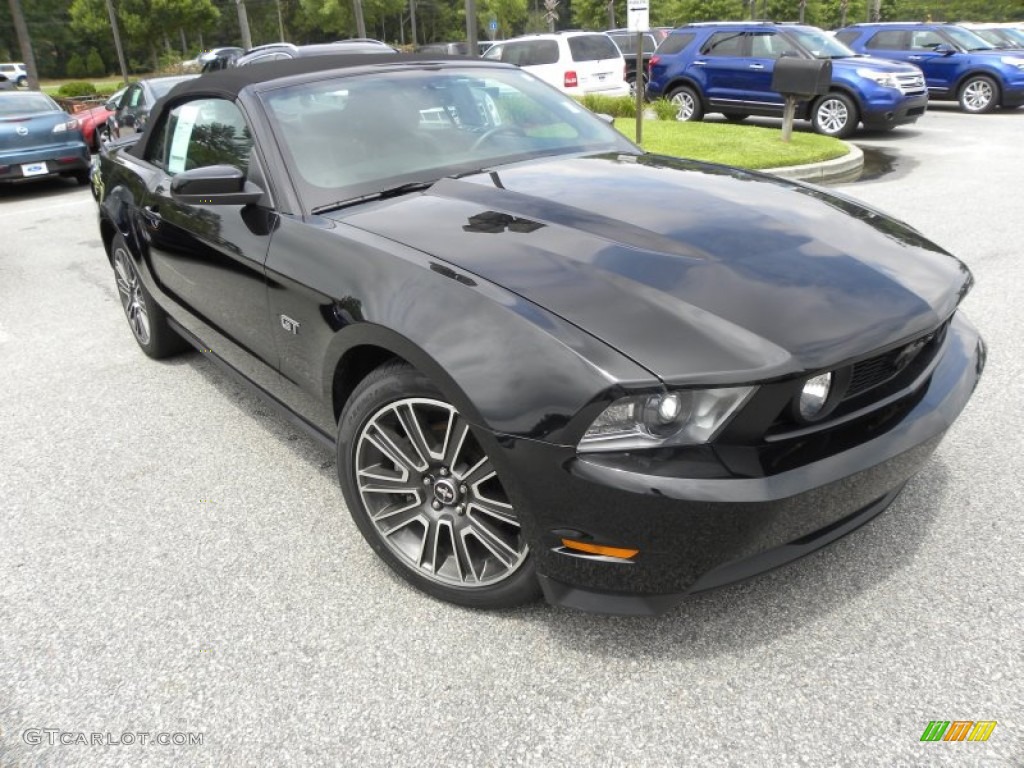 Black 2010 Ford Mustang GT Premium Convertible Exterior Photo #66587865