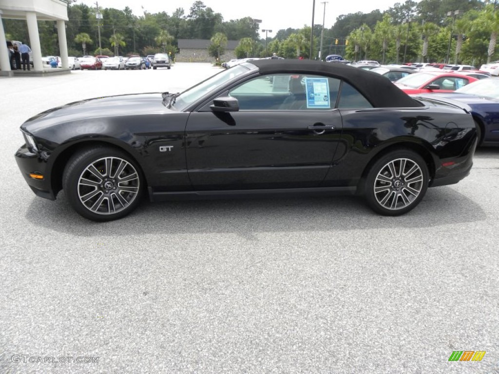 Black 2010 Ford Mustang GT Premium Convertible Exterior Photo #66587874