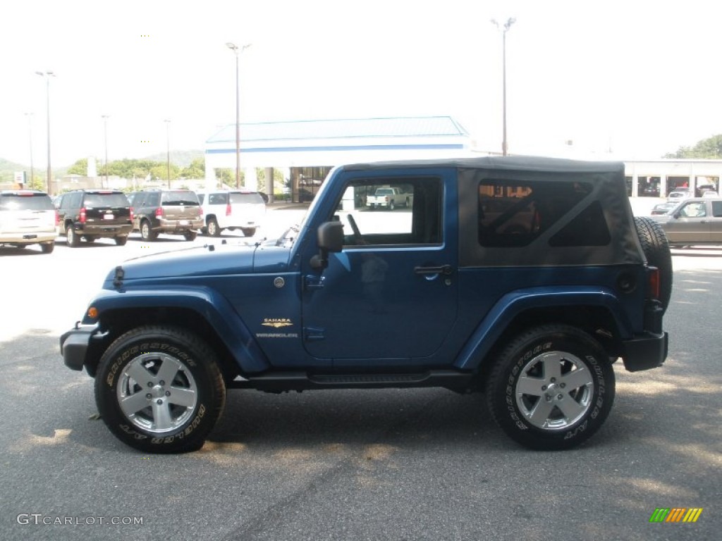 2010 Wrangler Sahara 4x4 - Deep Water Blue Pearl / Dark Slate Gray/Medium Slate Gray photo #10