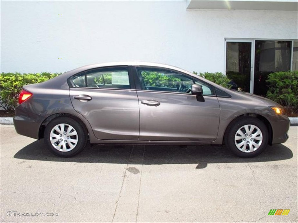 Urban Titanium Metallic 2012 Honda Civic LX Sedan Exterior Photo #66589158