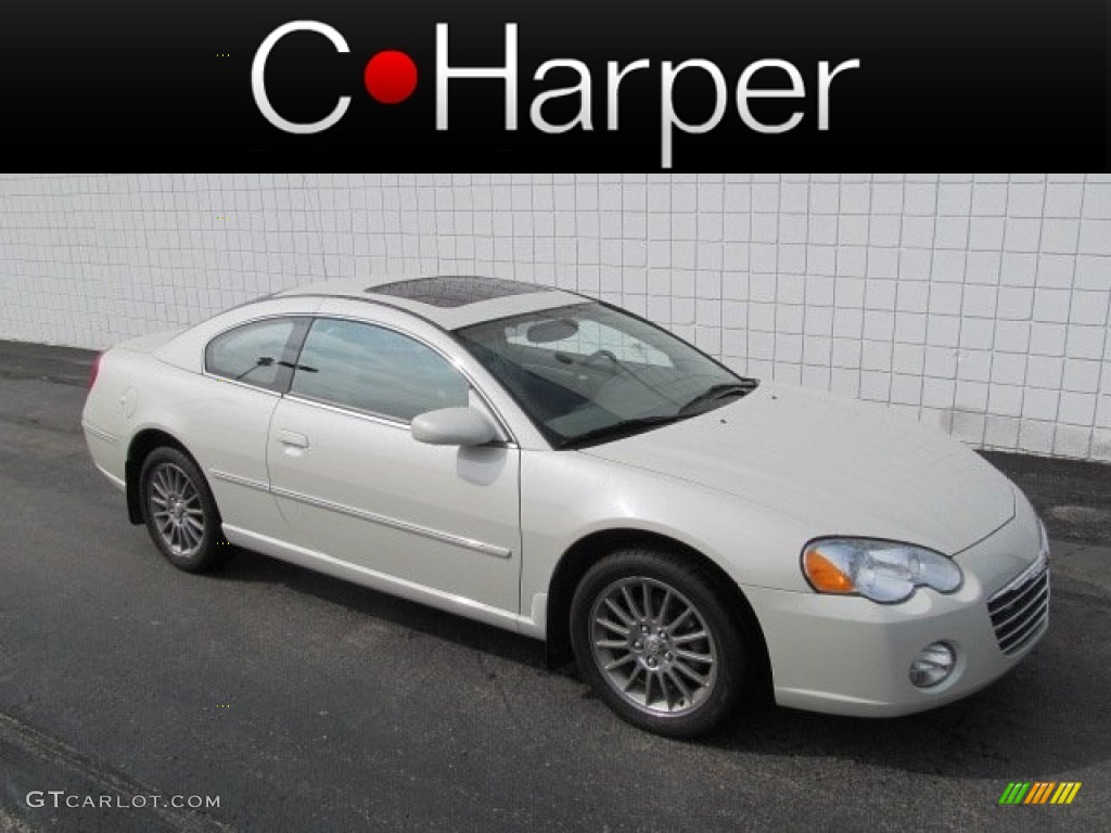 2004 Sebring Limited Coupe - Satin White Pearl / Taupe photo #1