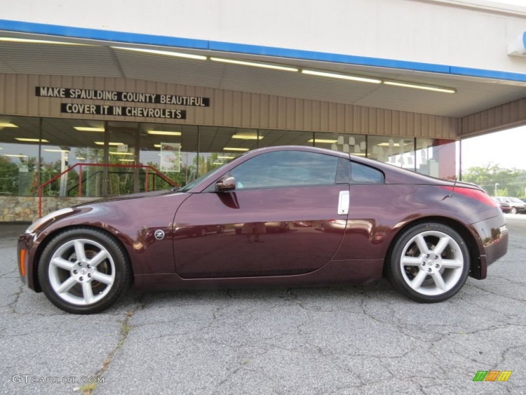 2003 350Z Enthusiast Coupe - Brickyard / Carbon Black photo #4