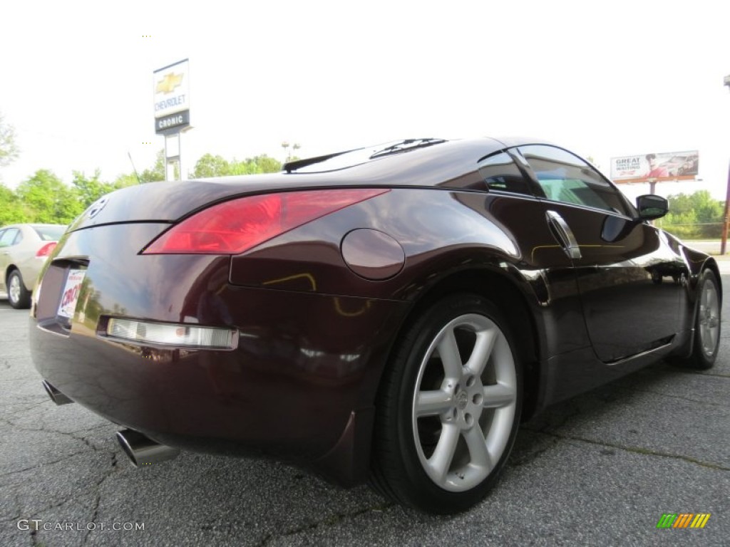 2003 350Z Enthusiast Coupe - Brickyard / Carbon Black photo #7