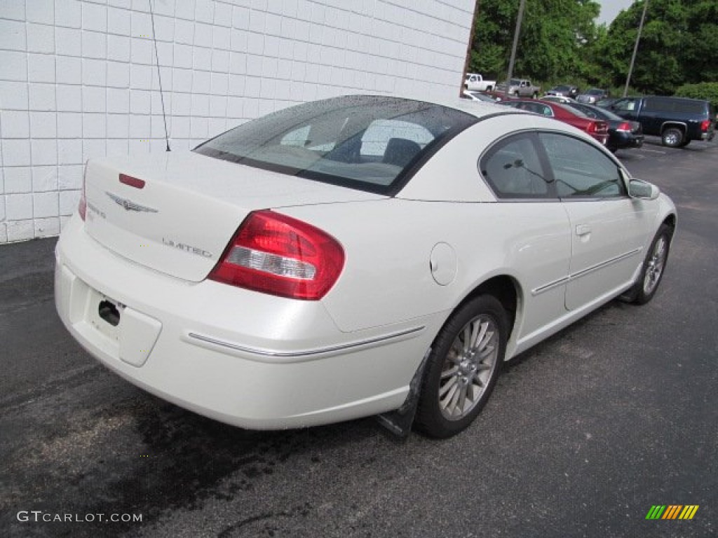 2004 Sebring Limited Coupe - Satin White Pearl / Taupe photo #9
