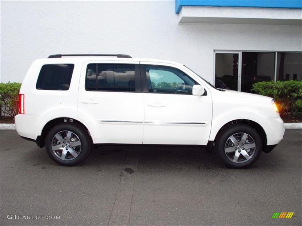 White Diamond Pearl 2012 Honda Pilot Touring Exterior Photo #66589785