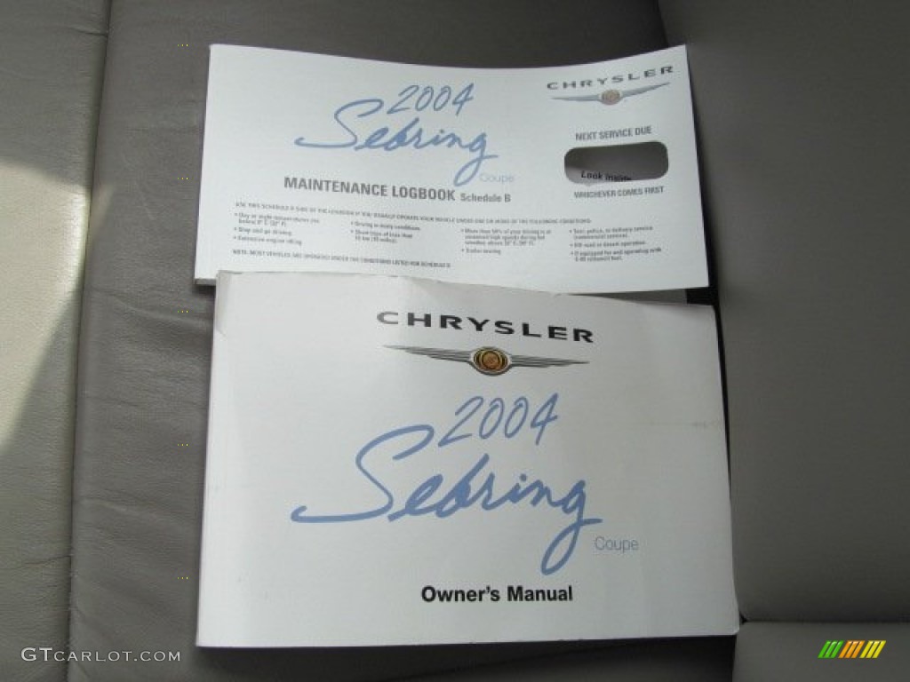 2004 Chrysler Sebring Limited Coupe Books/Manuals Photos