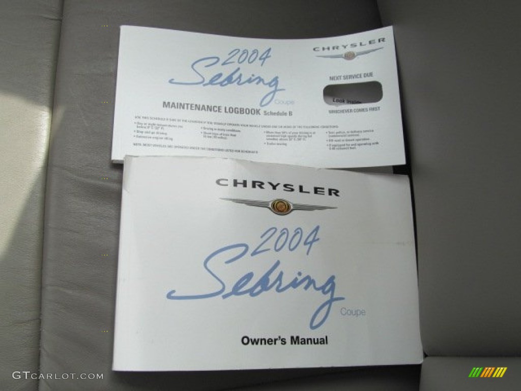 2004 Chrysler Sebring Limited Coupe Books/Manuals Photo #66589788