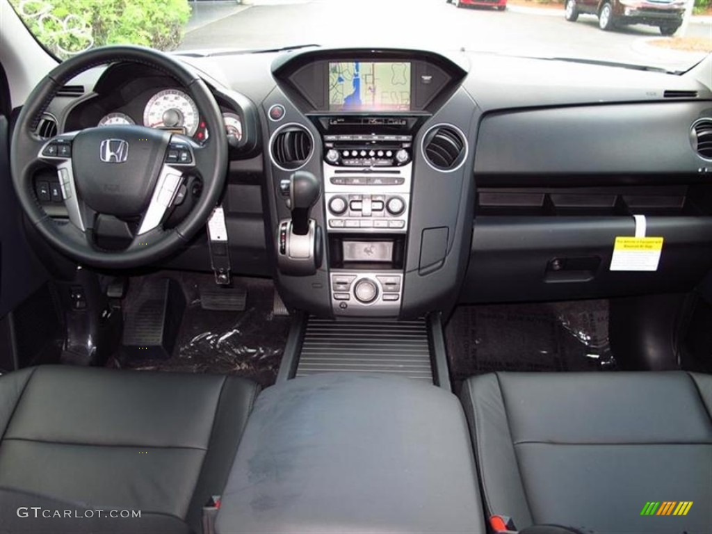 2012 Honda Pilot Touring Black Dashboard Photo #66589803