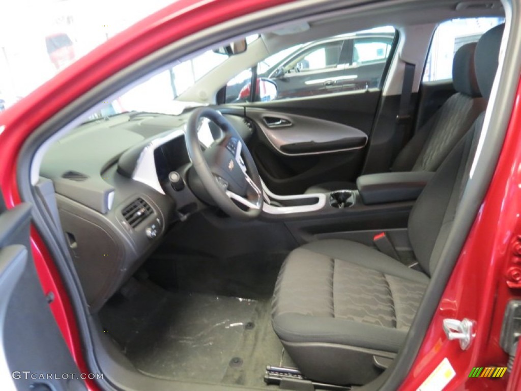 Jet Black/Ceramic White Accents Interior 2012 Chevrolet Volt Hatchback Photo #66589847
