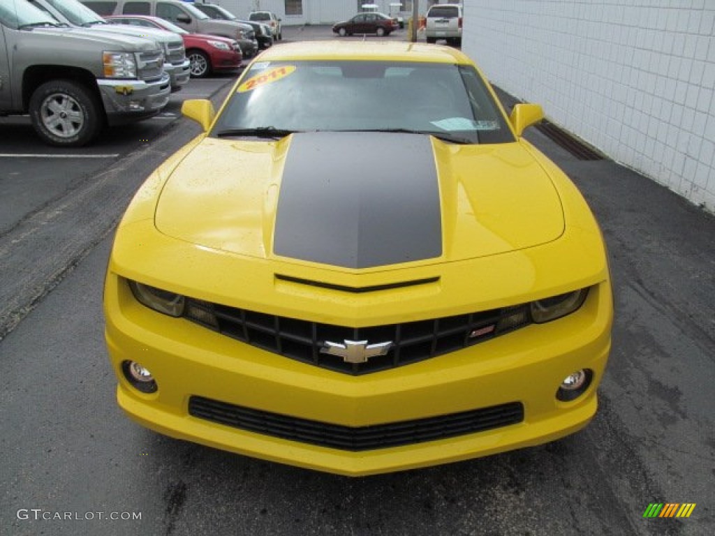 Rally Yellow 2011 Chevrolet Camaro SS/RS Coupe Exterior Photo #66590690