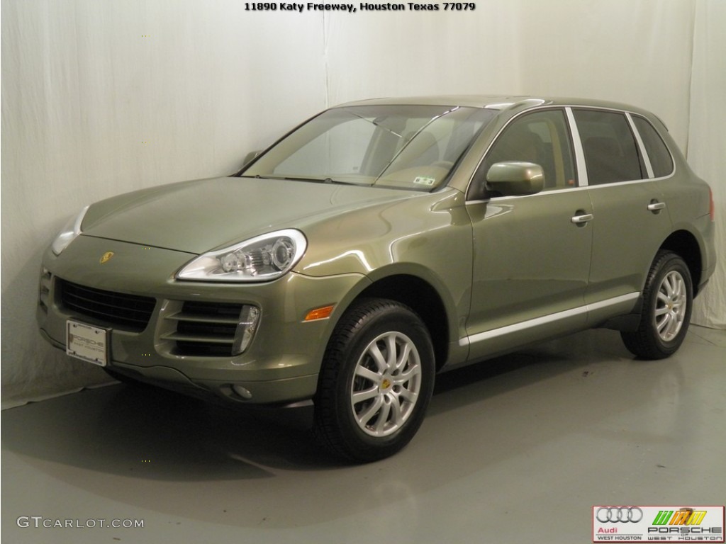 2008 Cayenne Tiptronic - Olive Green Metallic / Havanna/Sand Beige photo #4