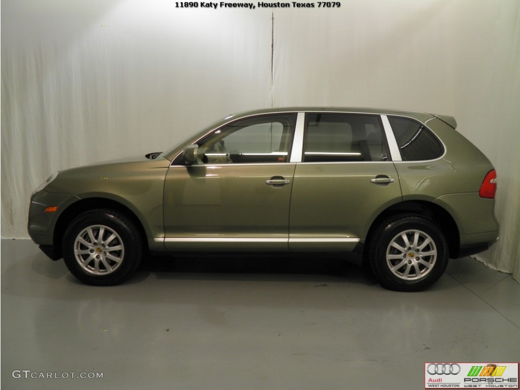 2008 Cayenne Tiptronic - Olive Green Metallic / Havanna/Sand Beige photo #5