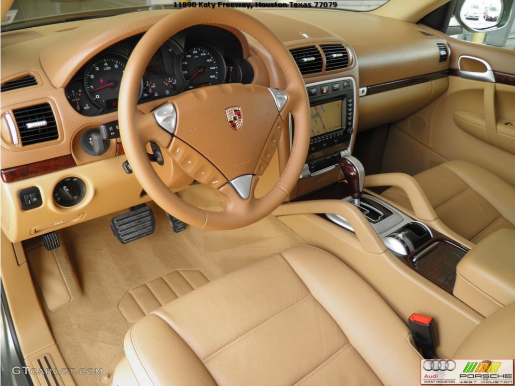2008 Cayenne Tiptronic - Olive Green Metallic / Havanna/Sand Beige photo #8