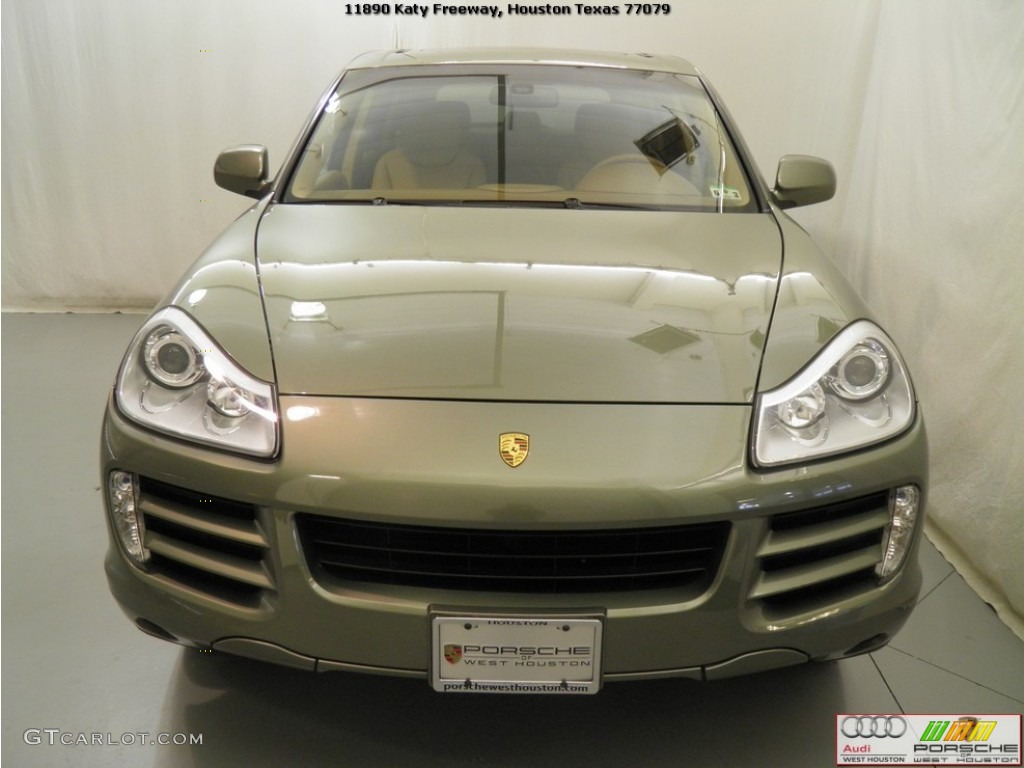 2008 Cayenne Tiptronic - Olive Green Metallic / Havanna/Sand Beige photo #20