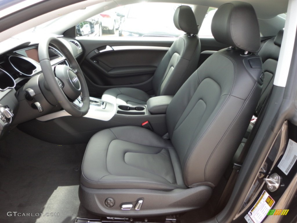 Black Interior 2013 Audi A5 2.0T quattro Coupe Photo #66592055