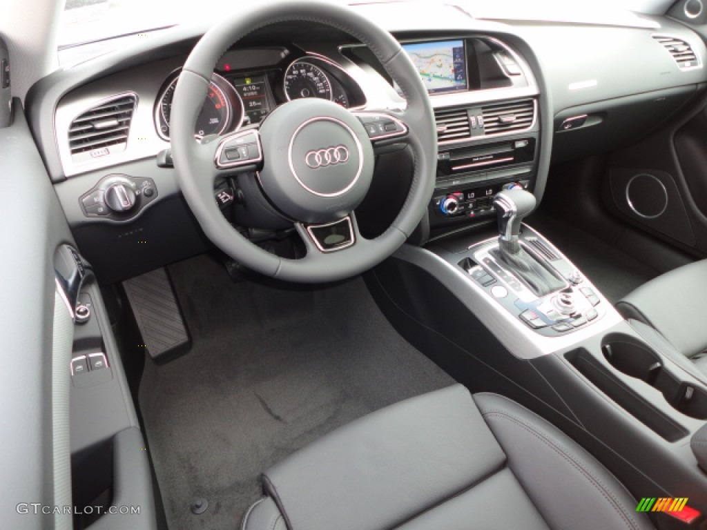 2013 Audi A5 2.0T quattro Coupe Black Dashboard Photo #66592162