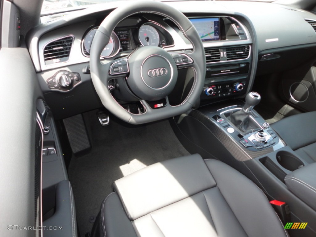 2013 Audi S5 3.0 TFSI quattro Coupe Black Dashboard Photo #66592350