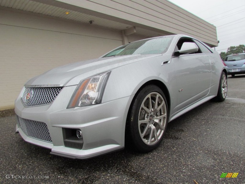 2012 CTS -V Coupe - Radiant Silver Metallic / Ebony/Ebony photo #1