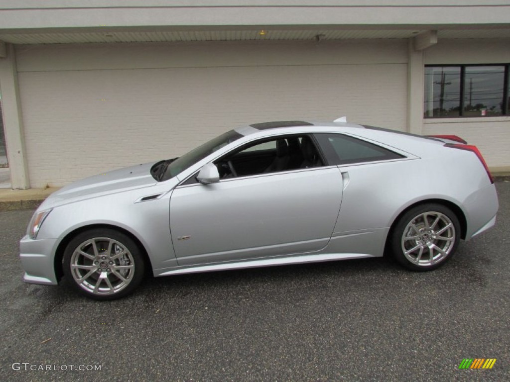 Radiant Silver Metallic 2012 Cadillac CTS -V Coupe Exterior Photo #66593392