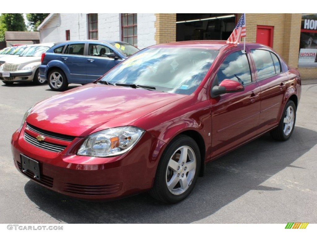 Sport Red 2009 Chevrolet Cobalt LT Sedan Exterior Photo #66594873