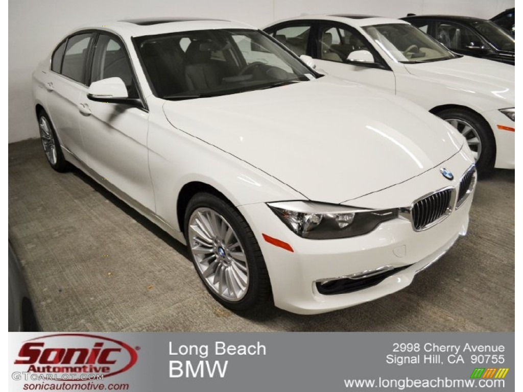 2012 3 Series 328i Sedan - Alpine White / Black photo #1