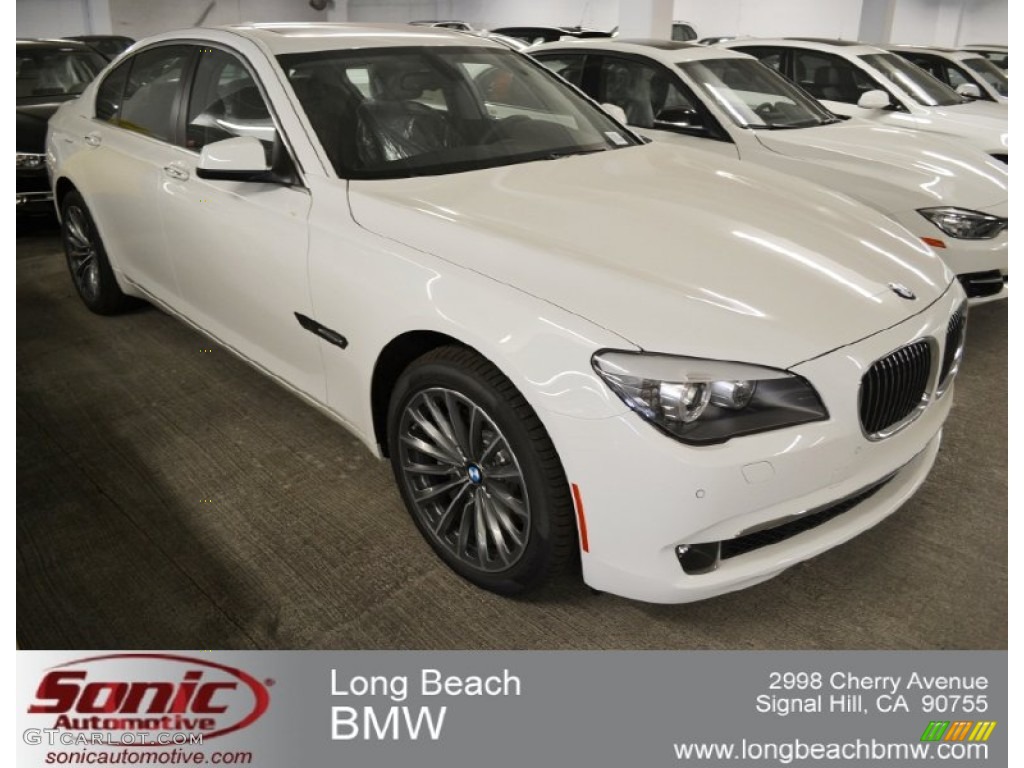 2012 7 Series 740i Sedan - Alpine White / Black photo #1