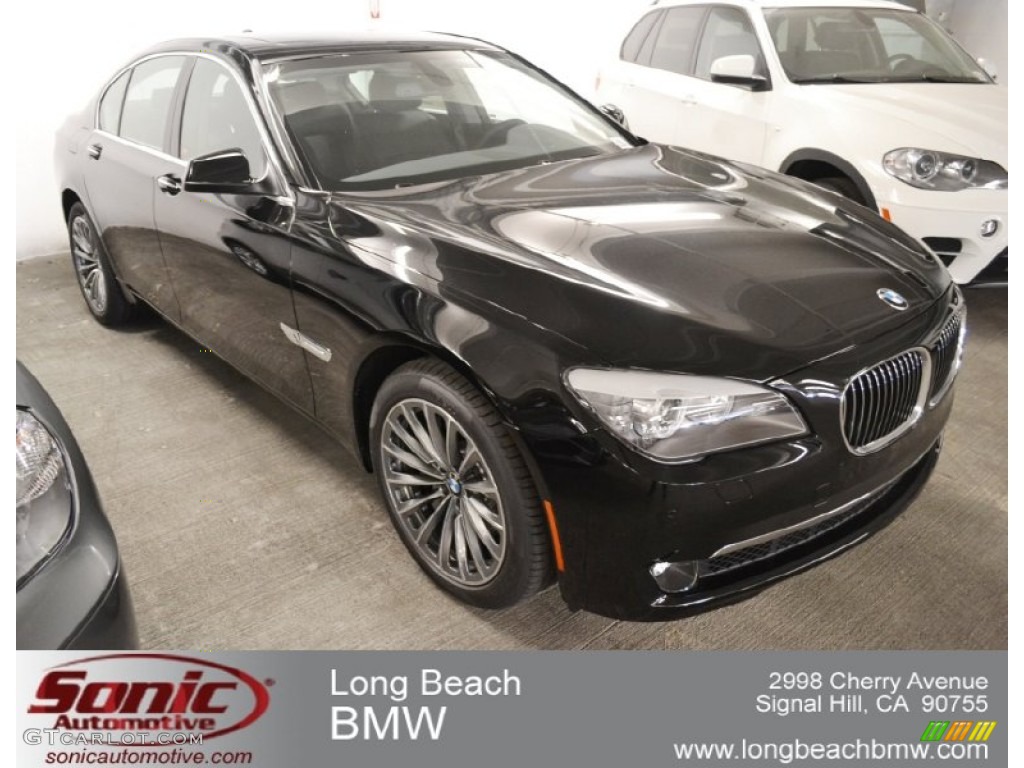 2012 7 Series 740i Sedan - Jet Black / Black photo #1