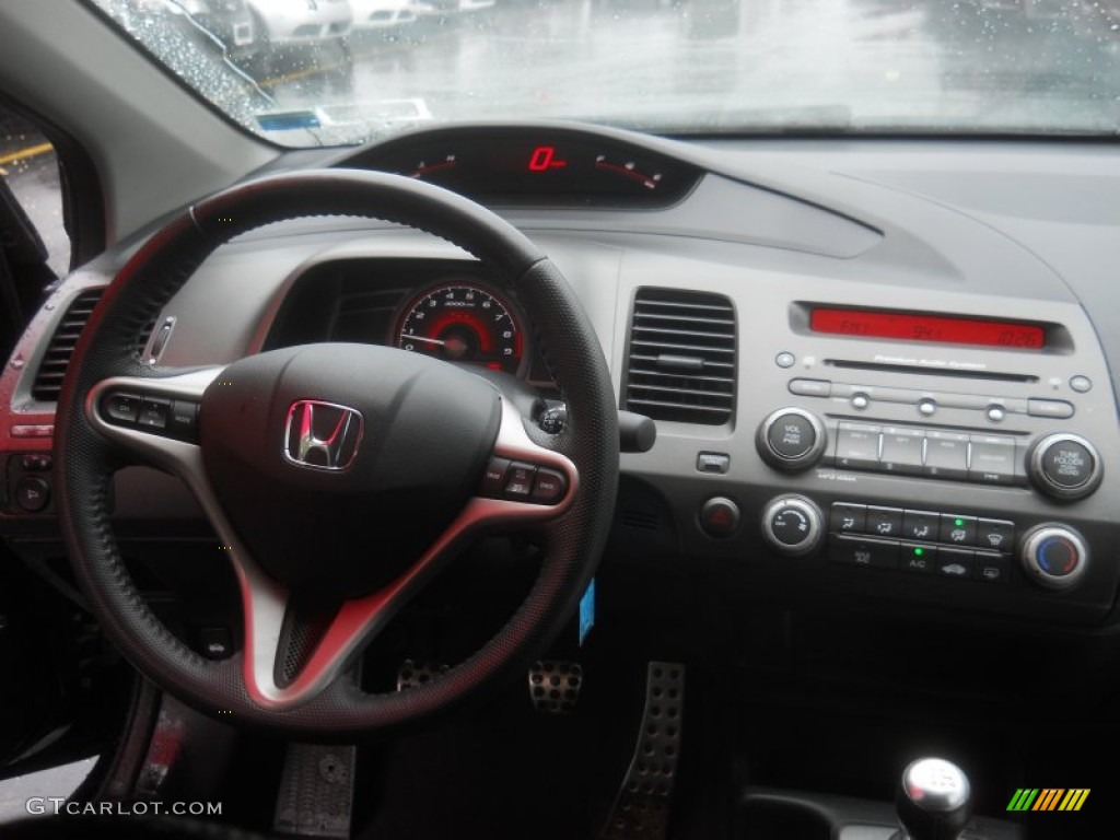 2009 Honda Civic Si Coupe Black Dashboard Photo #66596686