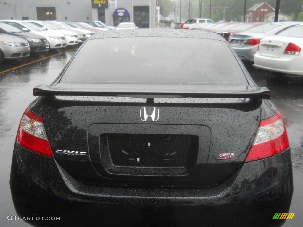 2009 Civic Si Coupe - Crystal Black Pearl / Black photo #17