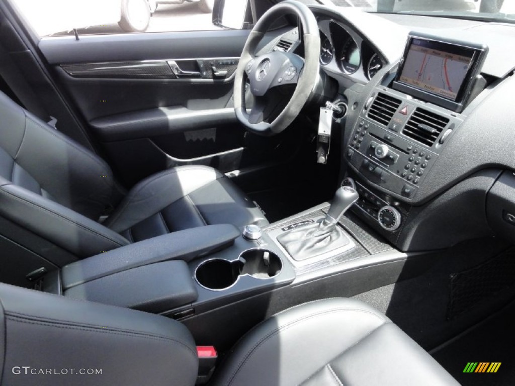 Black Interior 2011 Mercedes-Benz C 63 AMG Photo #66597127