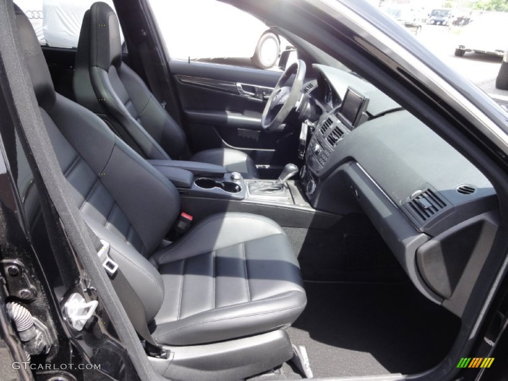 Black Interior 2011 Mercedes-Benz C 63 AMG Photo #66597136