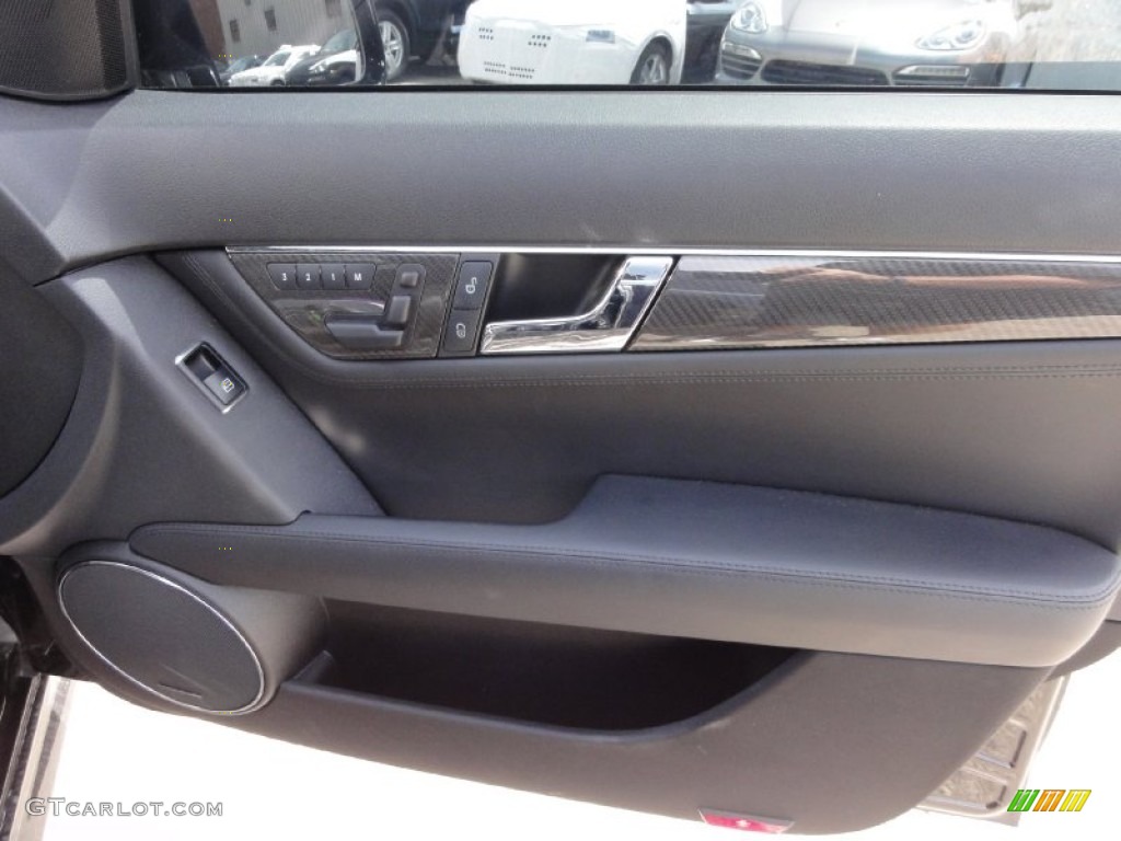 2011 Mercedes-Benz C 63 AMG Black Door Panel Photo #66597175