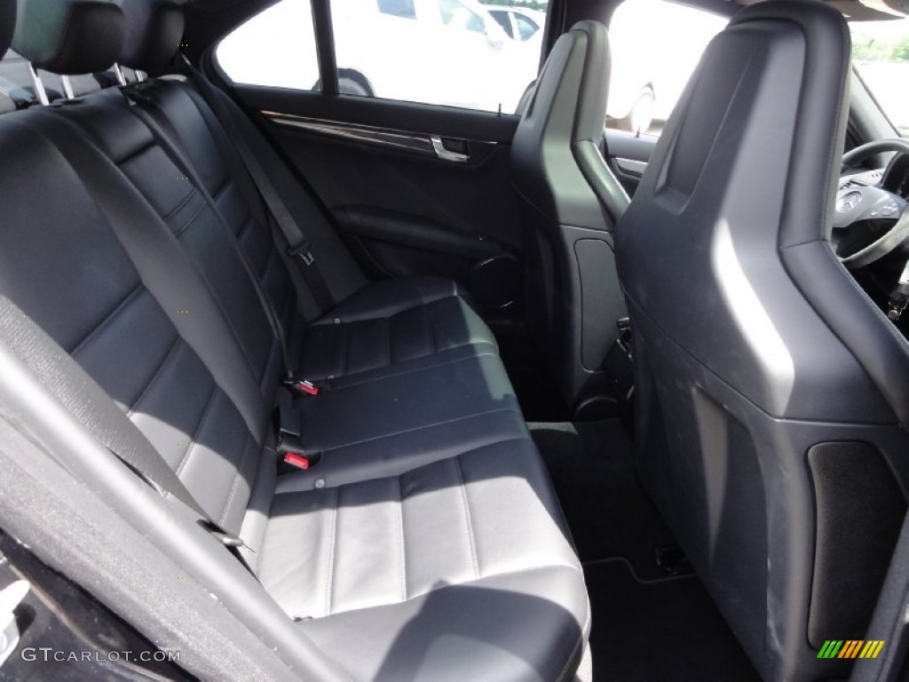 Black Interior 2011 Mercedes-Benz C 63 AMG Photo #66597184