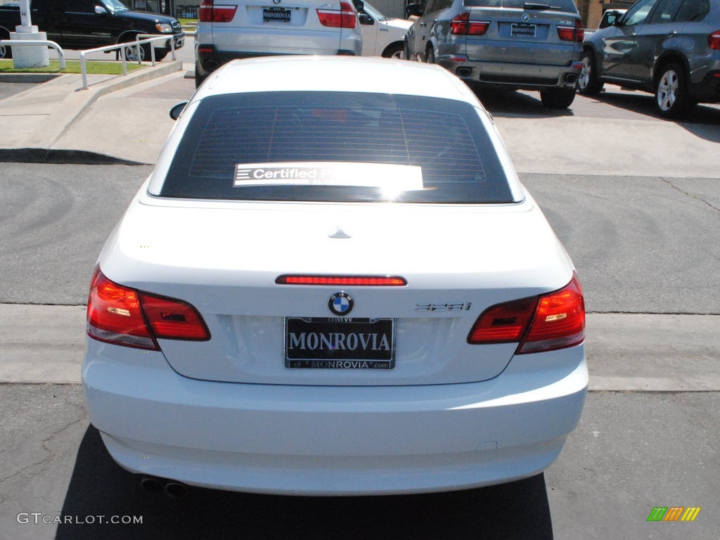 2009 3 Series 328i Convertible - Alpine White / Chestnut Brown Dakota Leather photo #4