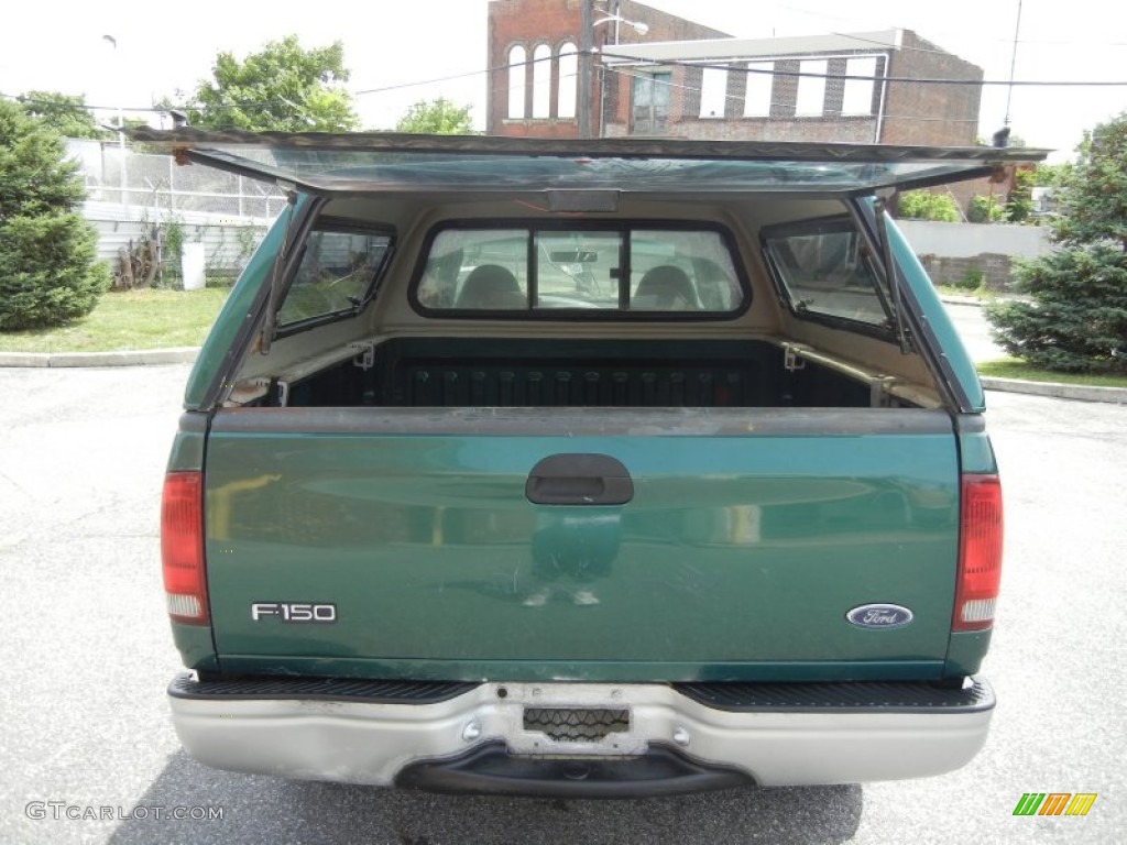 2000 F150 XL Extended Cab 4x4 - Amazon Green Metallic / Medium Graphite photo #26