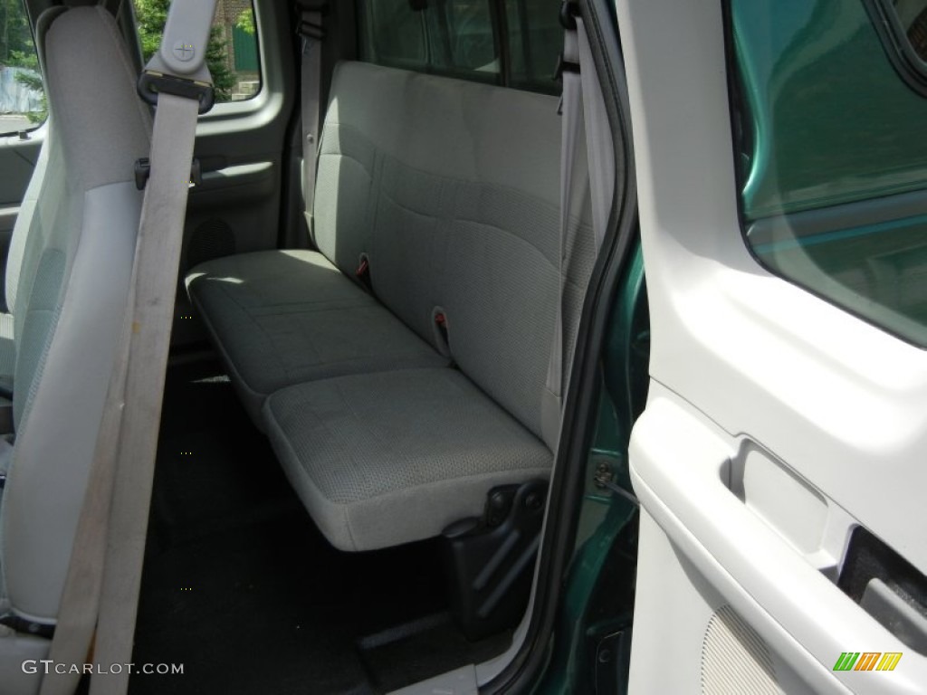 2000 F150 XL Extended Cab 4x4 - Amazon Green Metallic / Medium Graphite photo #9