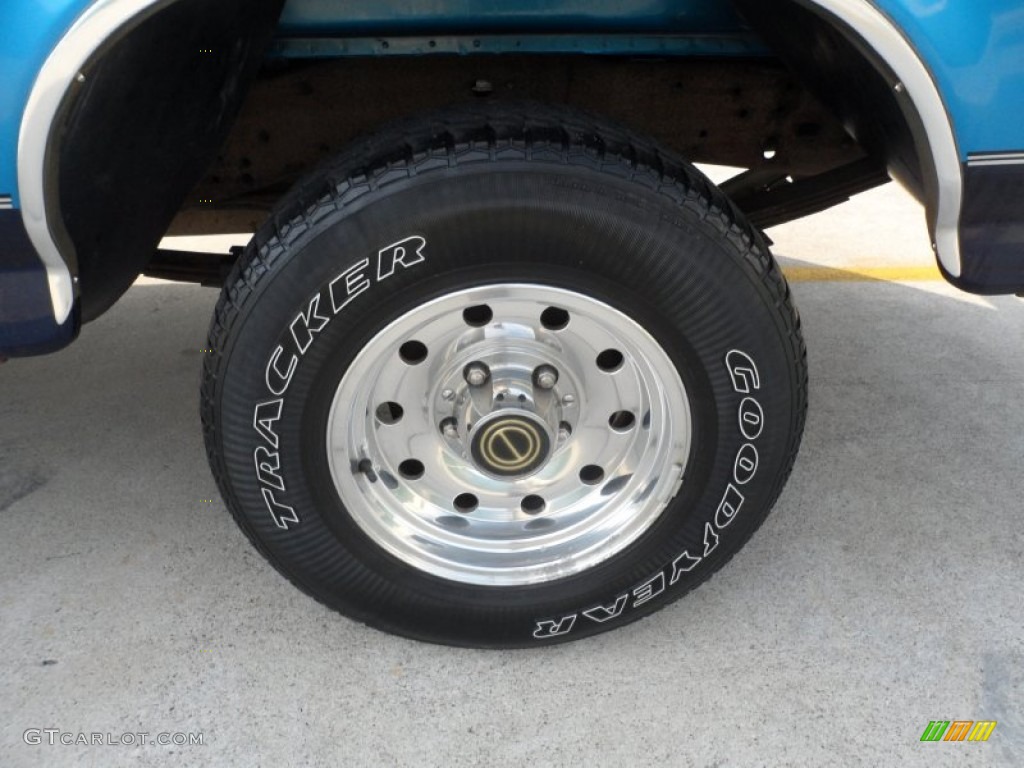 1995 F150 XL Regular Cab - Bright Sapphire Pearl Metallic / Blue photo #11