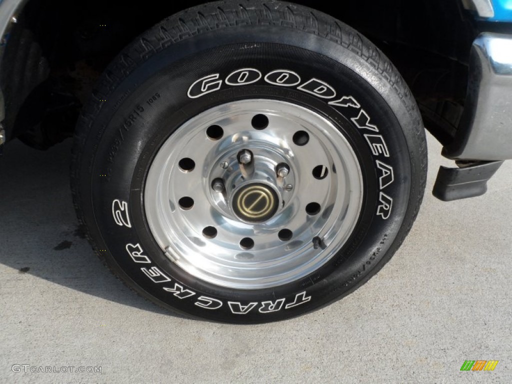 1995 F150 XL Regular Cab - Bright Sapphire Pearl Metallic / Blue photo #13