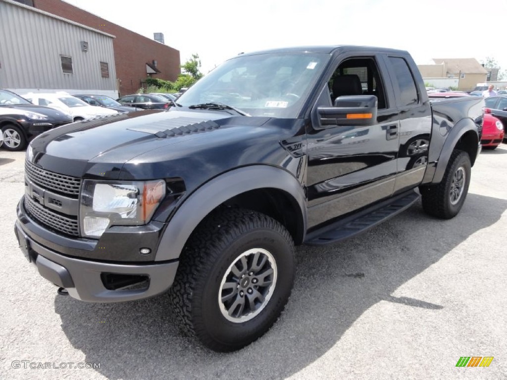 2010 F150 SVT Raptor SuperCab 4x4 - Tuxedo Black / Black photo #2